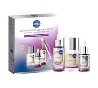 NIVEA Luminous Skin Glow Solution Gift Pack (3 Products), Gift Set For Women, Includes Face Serum (30ml and 15ml) and Liquid Face Exfoliator (100ml), Glowing Skin Care Essentials
