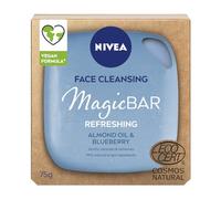MagicBAR Refreshing Almond Oil Face Cleansing Bar (75g), Vegan Face Cleanser, Plastic-Free Facial Cleansing Bar, Facial Cleanser With Recyclable