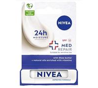 NIVEA Med Repair Moisturising Lip Balm SPF 15, 4.8g, Shea Butter, Nourishing Oils & Vitamins