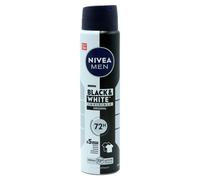 NIVEA MEN 72h Black & White Invisible Anti-Perspirant Deodorant 250ml Fast Deliv