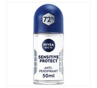 NIVEA MEN Sensitive Protect Antiperspirant Deodorant Pack of 6 (6 x 50 ml), Men's Deodorant with 0 Percent Alcohol, 48 Hour Antiperspirant f