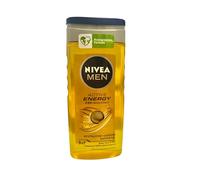 NIVEA MEN Active Energy Shower Gel (250ml), Refreshing Shower Gel with Natural Caffeine, Revitalising Shower for Body, Face and Hair