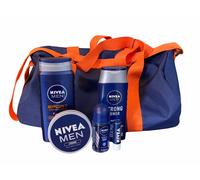 Nivea Men Get Active 6 Piece Gift Set (Shower Gel, Shampoo, Deodorant, Shower Cream, Lip Balm & Bag)