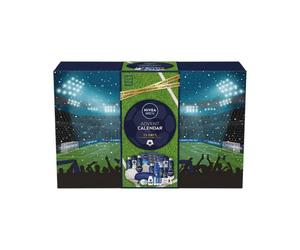 NIVEA MEN Advent Calendar 2022 Gift Set (24 Pieces), Men Gift Set Includes Men's Moisturiser, Face Wash, Shower Gel, Aftershave Balm, Lip Balms, Anti-perspirants and More