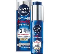 Anti-Age 2in1 Power Moisturiser (50ml), With SPF 30, Luminous 630, and Hyaluronic Acid for Sun Protection, Dark Spot Prevention, and Younger-Looking