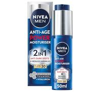 Anti-Age 2in1 Power Moisturiser (50ml), With SPF 30, Luminous 630, and Hyaluronic Acid for Sun Protection, Dark Spot Prevention, and Younger-Looking