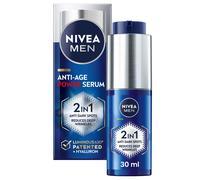 NIVEA MEN Anti-Age 2in1 Power Serum (30ml), Hydrating Serum with Luminous 630 and Hyaluronic Acid, Reduces Deep Wrinkles and Dark Spots for