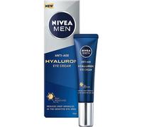 NIVEA MEN Hyaluron Eye Cream (15ml), Powerful Anti-Ageing Eye Cream with Hyaluronic Acid, Moisturising Eye Cream for Wrinkles and Fine Lines, Men's