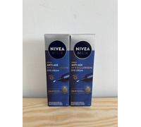 NIVEA MEN Hyaluron Eye Cream (15ml), Powerful Anti-Ageing Eye Cream with Hyaluronic Acid, Moisturising Eye Cream for Wrinkles and Fine Lines, Men's