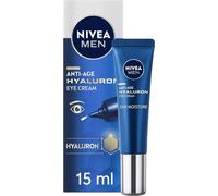 NIVEA MEN Hyaluron Eye Cream (15ml), Powerful Anti-Ageing Eye Cream with Hyaluronic Acid, Moisturising Eye Cream for Wrinkles and Fine Lines, Men's