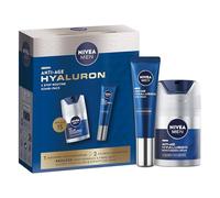 NIVEA MEN Anti-Age Hyaluron Gift Pack, 2-Piece Collection | Men's Skincare Set Includes MEN Anti-Age Hyaluron Face Moisturising Cream SPF 15, MEN Anti-Age Hyaluron Eye Cream