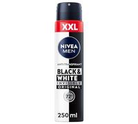 NIVEA MEN Black & White Invisible Deodorant Spray XXL, Antiperspirant with Anti-Stain Formula, with 72h Antiperspirant Protection and NIVEA MEN Care Complex (250 ml)