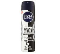 NIVEA MEN Black & White Invisible Original Spray 72h (6 x 200 ml), Men's Care Stain Deodorant