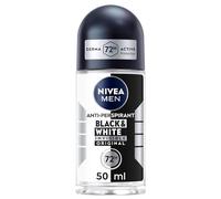 50ml Nivea Men Invisible 48h Roll-On for Black & White Deodorant Roller 0% Alc