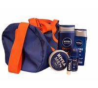 Nivea Men Get Active 6 Piece Gift Set (Shower Gel, Shampoo, Deodorant, Shower Cream, Lip Balm & Bag)