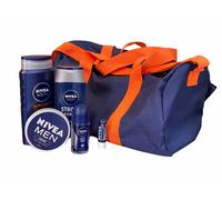 Nivea Men Get Active 6 Piece Gift Set (Shower Gel, Shampoo, Deodorant, Shower Cream, Lip Balm & Bag)
