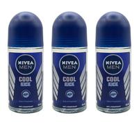 NIVEA MEN Cool Kick 48HR Antiperspirant Deodorant Roll-On 50ml - 3 Pack