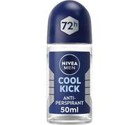 NIVEA MEN Cool Kick Anti-Perspirant Deodorant Roll On Pack of 6 (6 x 50 ml), Men's Anti-Perspirant Deodorant, Fresh Men's Roll On Deodorant + Fresh