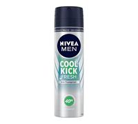 NIVEA MEN Cool Kick Fresh Deo Spray (150 ml), Deodorant schützt 48h gegen Schweiß und Körpergeruch, Antitranspirant mit Kaktuswasser und leichter Formel