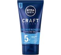 Nivea Men Craft Stylers Defining Styling Gel, Hair Gel with Semi-Matt Finish, Quick and Easy Hair Styling with Strong Hold, Pack of 1 (1 x 150 ml)