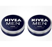 Nivea Men Creme 2 x Face Body Hands TINS 75ml EACH lowest price