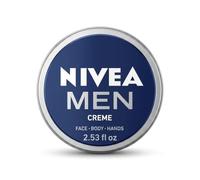 2x Nivea MEN CREME Cream FACE HAND BODY Moisturiser Dry Skin 75ml TIN by Nivea