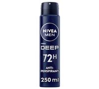 NIVEA MEN DEEP Black Carbon Anti-Perspirant Spray (250ml), Men's Deodorant Spray with 72H of Protection Against Stains and Odours, Anti-Bacterial, Developed with MAXXTECH Formula