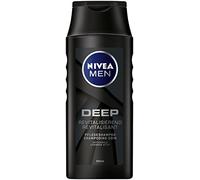 Nivea Men Deep care shampoo in 6 pack (6 x 250 ml), revitalising hair shampoo with activated carbon for daily use, hair care removes grease and styling residues.