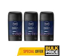 Nivea Men Deep Black Carbon Dark Wood Roll-on Antiperspirant for Men 2 X 50ml