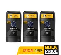Nivea Men Deep Black Carbon Dark Wood Roll-on Antiperspirant for Men 2 X 50ml