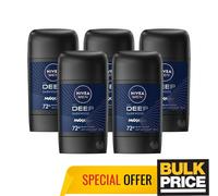 Nivea Men Deep Black Carbon Dark Wood Roll-on Antiperspirant for Men 2 X 50ml