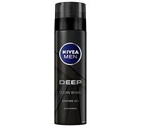 Nivea Men Deep Shaving Gel Black Carbon Clean Shave 2 X 200ml Free P+P