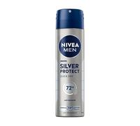 NIVEA MEN Deodorant Spray, Antiperspirant, 72 Hours Active Protection, Silver Protect, 150 ml, Pack of 6