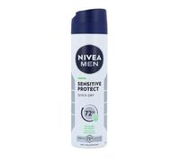 NIVEA MEN Derma 72H Active Deodorant Spray/Antiperspirant, Sensitive Protect Quick Dry, 150 ml, Pack of 6