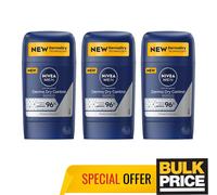 Nivea Men Derma Dry Control Stick Deodorant 96H Sweat Odor Max Protection 3-Pack