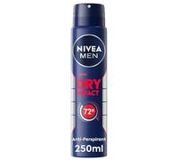 NIVEA MEN Dry Impact 72H Anti-Perspirant Deodorant Spray (250ml, Pack of 6), Men's Deodorant with 72H Odour Protection, Daily Use Anti-Perspirant for Men
