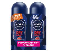 NIVEA MEN Dry Impact antiperspirant in ball 72H, 2x50ml