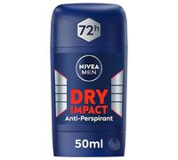 NIVEA Men Dry Impact Stick Anti-Perspirant (50ml), Anti-Sweat Deodorant with 72H Protection, Anti-Bacterial Deodorant Stick for Men