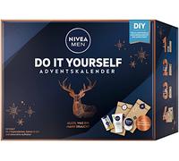 NIVEA MEN DYI Advent Calendar 2022 for 24 Unique Pampering Moments, Christmas Calendar with Selected Care Products & Accessories, Care Set for the Advent Season
