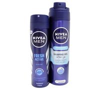 Nivea Men Fresh Active Deodorant 150 mL + Shaving Gel 200 mL Promo Kit