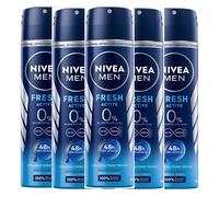 NIVEA Men Fresh Active Deodorant Spray 6 x 150 ml Pack of 6