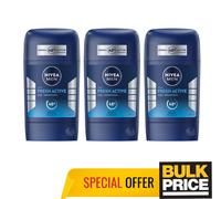 Nivea Men Fresh Active Infini-Fresh Stick Deodorant Alu-Free 48H Protect 3-Pack