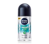 NIVEA MEN Fresh Kick Roll On Deodorant (50ml), Men's Deodorant with 48H Protection, Antiperspirant for Men Scented with a Cool and Fresh Fragrance