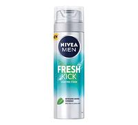 NIVEA MEN Fresh Kick Shaving Foam (200ml) With Mint & Cactus Water - Refreshing for Men