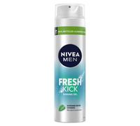 NIVEA MEN Fresh Kick Shaving Gel (200ml), Refreshing Shaving Gel, Shave Gel for Men Infused with Mint & Cactus Water, Mens Shave Gel