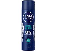 Nivea Men Fresh Ocean Aluminium Free Pack of 6 x 150 ml Deodorant Spray for Men