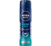 NIVEA MEN Fresh Ocean Deodorant Spray, Deodorant without Aluminium (ACH) with 48h Protection, Deodorant with Unique INIFINIFRESH Formula and Fresh Sea Fragrance (150 ml)