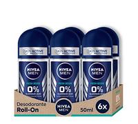 NIVEA MEN Fresh Ocean Deo Roll-On (6 x 50 ml), Aluminum-Free Deodorant (ACH) with 48 Hour Protection from Body Odor, Refreshing Fragrance Roll-On (Packaging May Vary)