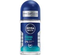 NIVEA MEN Fresh Ocean Roll-On Deodorant Roll-On Deodorant without Aluminium (ACH) with 48h Protection, Nourishing Deodorant with Infinifresh Formula and Fresh Sea Fragrance (50 ml)