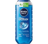 NIVEA MEN Fresh Ocean Shower Gel, Revitalising Shower Gel with Maritime Fragrance for Men, Shower Gel with Sea Minerals for Body, Face and Hair (250 ml)